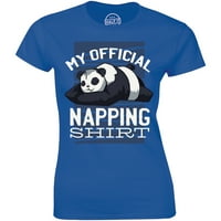 Hivatalos Szundikálásom-vicces lusta alvó Panda női ajándék póló