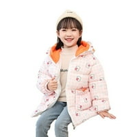 Kabát Mérete Lányok Gyerekek Gyerekek Kisgyermek Baba Lányok Hosszú Ujjú Aranyos Rajzfilm Kockás Téli Kabátok Kabát