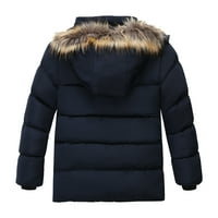 kpoplk kisgyermek gyerekek téli dzsekik könnyű Puffer kabát meleg Párnázott kabát kisfiúknak Lányok kisgyermek Kék,