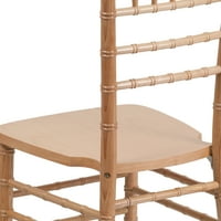 Flash bútorok HERCULES sorozat természetes fa Chiavari szék