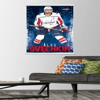 Washington Capitals-Ale Ovechkin fali poszter fa mágneses kerettel, 22.375 34