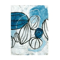 Június Erica Vess 'Blue Lanterns II' vászon művészete