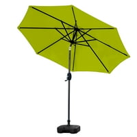 Ft terasz esernyő w négyzet alakú műanyag alap, mészzöld