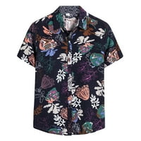Hupta ingek férfiaknak kardigán rövid ujjú Hawaii Beach Flower Shirt férfi Garbó ing