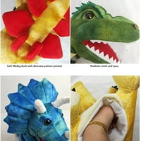 Plüss dinoszaurusz kézi bábok működő szájjal fantáziadús játékhoz dinoszaurusz töltött játék kisgyermek gyerekeknek