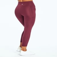 Bally Total Fitness Női aktív magas emelkedésű zseb boka Legging 25