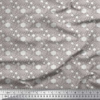 Soimoi pamut Jersey szövet hatszög Shirting nyomtatási Szövet az udvaron széles