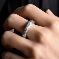 Grandest Nyír Nők Férfiak Üreges Csillagászati Labda Felborulás Transform Tellurion Gyűrű Galvanizált Ezüst