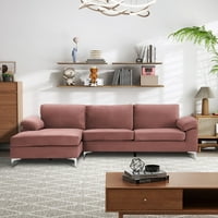 103.5 ”modern kabrió szekcionált kanapé kanapé, szövet L alakú 3üléses kanapé szekció a nappalihoz