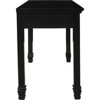 Új klasszikus bútorok Tamarok tömörfa 1 Fiókos asztal fekete színben