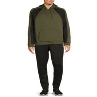 Russell Mens és Big Mens Active Colorblock Tech gyapjú kapucnis, legfeljebb 5xl méretű