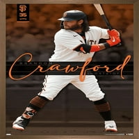 San Francisco Giants-Brandon Crawford Fali Poszter, 14.725 22.375 Keretes