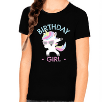 Születésnapi Ing Lány Születésnapi Lány Aranyos Egyszarvú Dab Születésnapi Ing Születésnapi Lány Ajándék