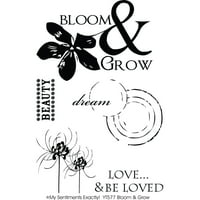 Saját érzelmek pontosan tiszta bélyegek 4 X6 lap-Bloom & Grow, Pk 1, MSE