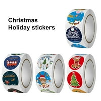 Roll Karácsonyi Matricák ragasztó Santa hóember nyomtatás Többszínű csomagolás Ajándék Bo címke karácsonyi címkék gyerekeknek