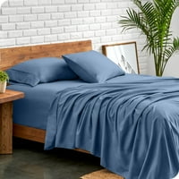 Bare Home Ultra-puha Lapkészlet-prémium kollekció-mély zsebek-3 darab - Twin XL, Coronet Blue