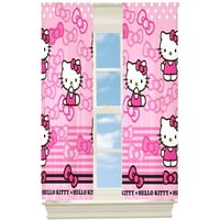 Hello Kitty Kitty Bow lányok hálószoba szoba-sötétítő függöny Panel, 63 hossz
