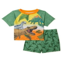 Jurassic World kisgyermek fiú pizsama szett, 2 részes, 2t-5T méretek