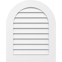 22 W 36 H kerek felső felszíni PVC Gable Vent: Funkcionális, W 3-1 2 W 1 P Standard keret