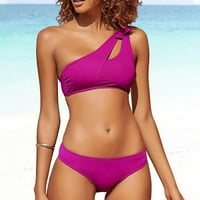 Női Fürdőruhák Női Fürdőruha Mi & A Mérkőzés Elválasztja A Halter Beach Purple L-T