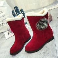 HGW hó csizma boka meleg vastag talpú Női termikus Csizma bojt téli plüss cipő női csizma őszi cipő