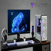 Velztorm fehér Ferru II CTO játékasztal, Wifi, USB 3.2, Bluetooth, Win Home) VELZ0072