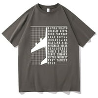 JHPKJPhonetic ábécé repülőgép pilóta repülő repülés grafikus nyomtatás póló férfiak nők vicces túlméretezett póló Férfi