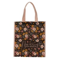 Christian Art Ajándékok újrafelhasználható összecsukható divat bevásárló táska nőknek: új Mercies & Morning-Inspiráló