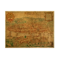 Red Atlas Designs' Zürich 1581 ' Vászon Művészet