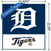 Detroit Tigers - Logo Wall poszter, 14.725 22.375