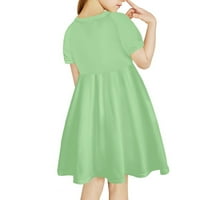 Esztétikus gomba béka Minta gyerek öltöztetős ruhák lányoknak kényelmes egy sor Swing Twirl ruha 7 éves