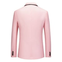 Rollbacks Férfi Alkalmi blézer dzseki egy gomb Paisley Vacsora öltöny dzsekik Party Prom esküvői blézer kabát Pink