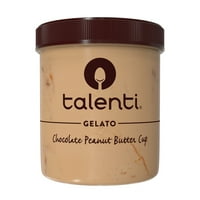 Talenti gelato egy finom fagyasztott desszert csokoládé mogyoróvaj -csésze, valódi alapanyagokkal