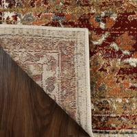 Superior Abena hagyományos medál beltéri szőnyeg, 8 '10', krém rozsda