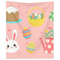Dicasser húsvéti tavaszi nyuszi takaró párnahuzattal Boldog Húsvéti színes tojás hangulatos és Puha plüss Takarók otthoni