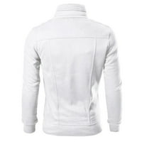 Shiusina Kabátok Férfi Vékony Tervezett Hajtóka Kardigán Kabát Kabát-Fehér