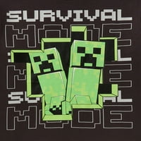 Minecraft Boys Tie Fest festék grafikus póló, 2-Pack, Méretek XS-XXL