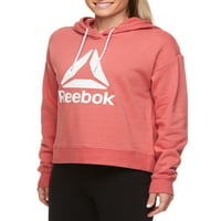 Reebok női grafikus hosszú ujjú kivágott kapucnis