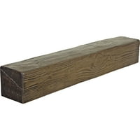 Ekena Millwork 4 H 6 D 72 W Sandflasted Fau Wood kandalló kandalló, Vintage mahagóni
