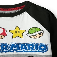 Super Mario Bros. hosszú ujjú divat póló