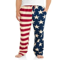 Férfi szüreti amerikai zászló pizsama nadrág