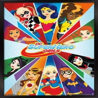 Képregény TV-DC szuperhős lányok-kollázs fali poszter, 14.725 22.375