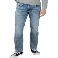 Silver Jeans Co. férfi Allan Classic Fit egyenes láb farmer, derékméret 28-44