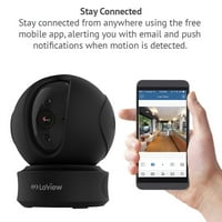 LaView HD 1080p WiFi vezeték nélküli biztonsági kamera fokozat Pan Tilt, kétirányú Audio, mozgásérzékelés, azonnali