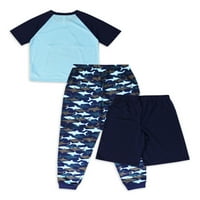 Jellifish gyerekek fiú 3 darabos pizsama alváskészlete 4-16