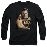 Star Trek-Kirk Kapitány-Hosszú Ujjú Ing-X-Nagy