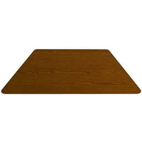 Flash bútor Wren 22.5 W 45 L trapéz tölgy HP laminált tevékenység asztal - állítható magasságú rövid lábak