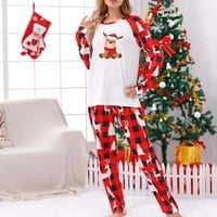 Családi karácsonyi Pjs megfelelő készletek karácsonyra megfelelő pizsamák családi felnőtteknek kockás jávorszarvas