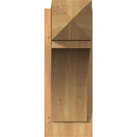 Ekena Millwork 7.50 W 20 D 20 H Thorton Smooth Arts and Crafts Outlooker, Western Red Cedar