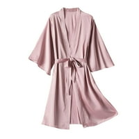adviicd selyem hálóing karácsonyi fehérnemű Női Fehérnemű szett Chemise hálóruha Pink XL